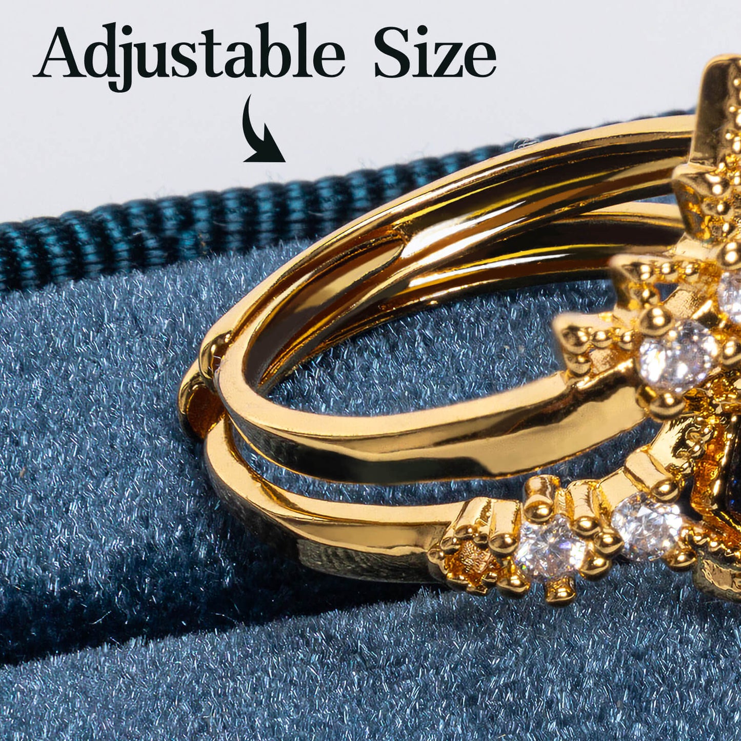 Adjustable Starry Night Ring Set