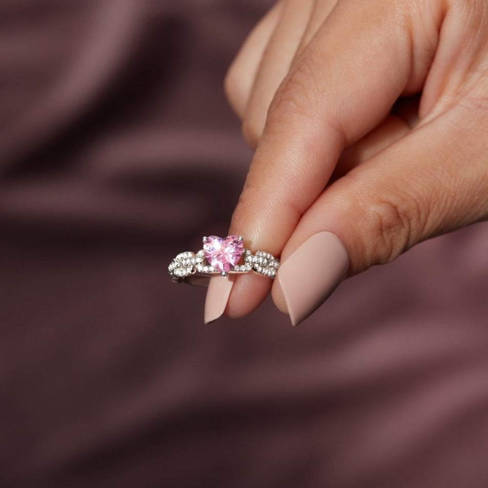 Love Keeps Us Together Bonded Heart Ring