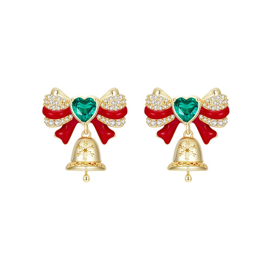 🎄CHRISTMAS HOT SALE❄ Exquisite bow bell earrings