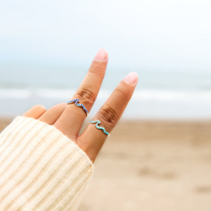 Daughter The Entire Ocean Is Yours Pavé Wave Ring