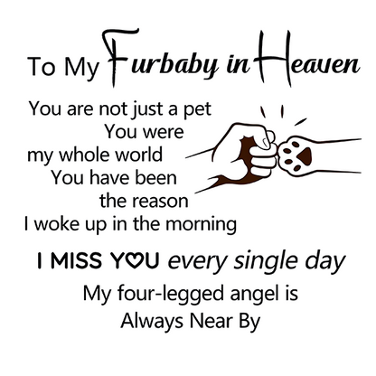 My Four Legged Angel Is Always Near By Engraved Paw Ring