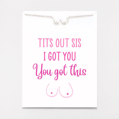 Tits Out Sis Boobie Necklace
