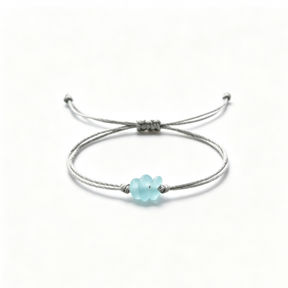 FOR MY SOUL SISTER- LET US FEEL THE SUNSHINE TOGETHER SEA GLASS BRACELET