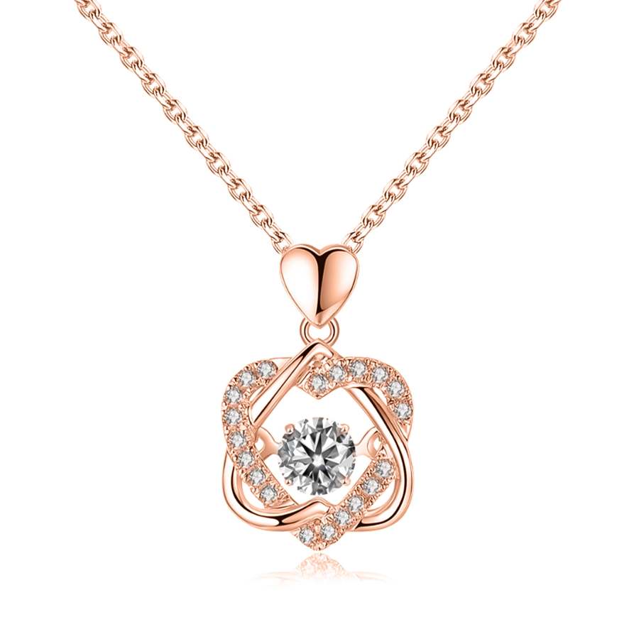 For Unbiological Daughter - S925 We Are Forever Linked Together Love Knot Necklace