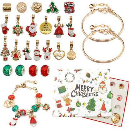 24Pcs DIY Jewelry Advent Calendar Christmas Gifts Charm