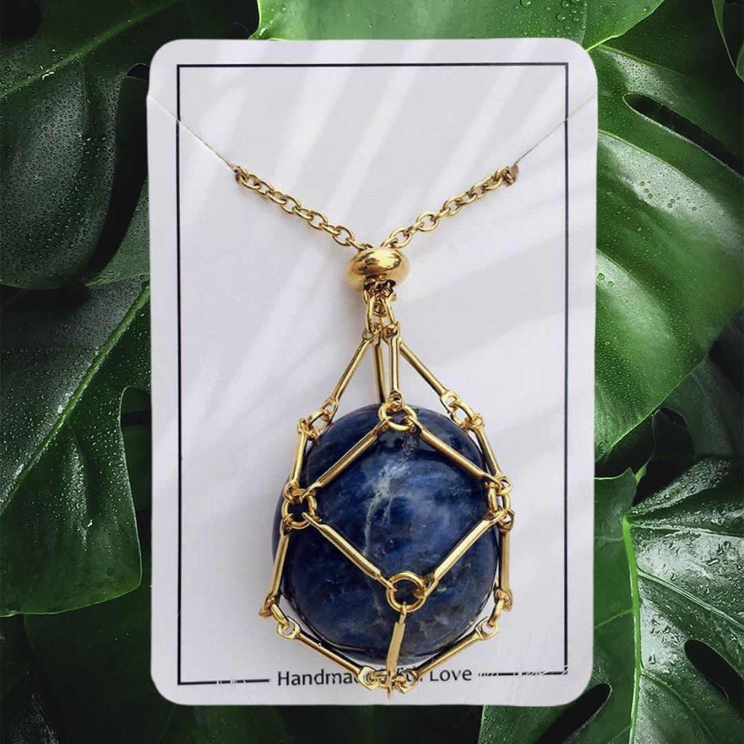 🎁2023 Crystal Stone Holder Necklace- Free (Crystal) Gift Included🎁