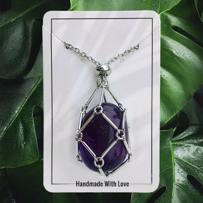 🎁2023 Crystal Stone Holder Necklace- Free (Crystal) Gift Included🎁