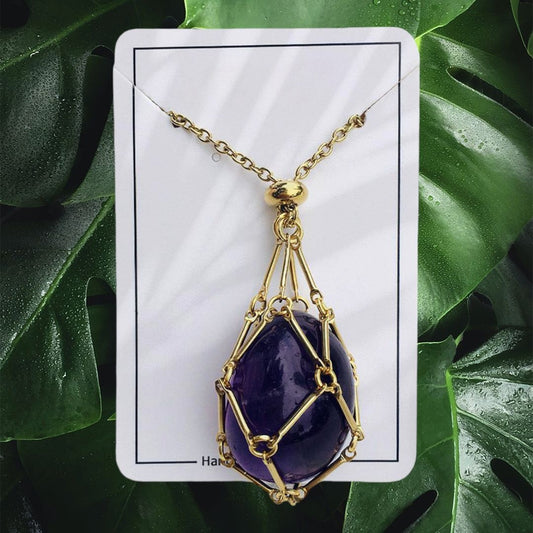 🎁2023 Crystal Stone Holder Necklace- Free (Crystal) Gift Included🎁