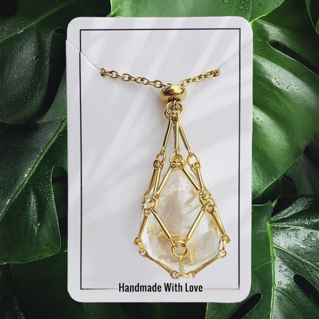 🎁2023 Crystal Stone Holder Necklace- Free (Crystal) Gift Included🎁