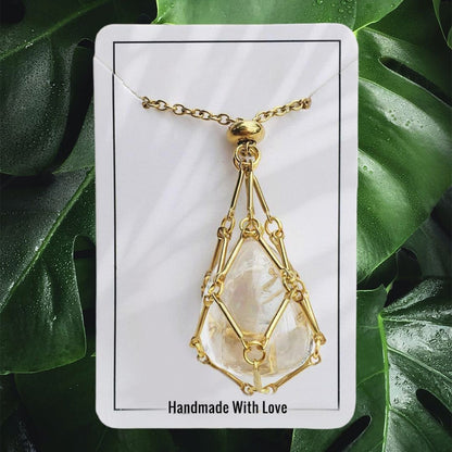 🎁2023 Crystal Stone Holder Necklace- Free (Crystal) Gift Included🎁