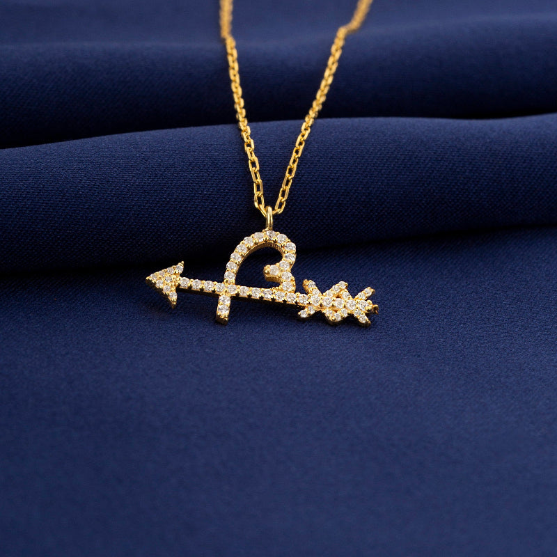 🎁CHRISTMAS PRE SALE 80% OFF🎄 Diamond Arrow and Heart Necklace💘