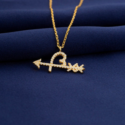 🎁CHRISTMAS PRE SALE 80% OFF🎄 Diamond Arrow and Heart Necklace💘