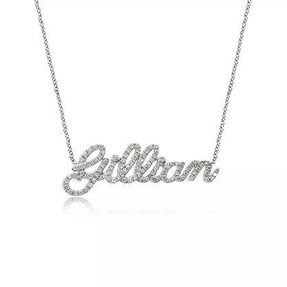 Custom Diamond Name Necklace