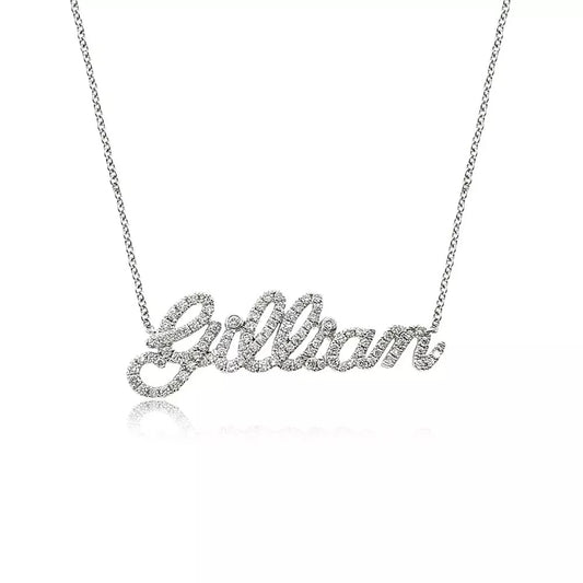 Custom Diamond Name Necklace