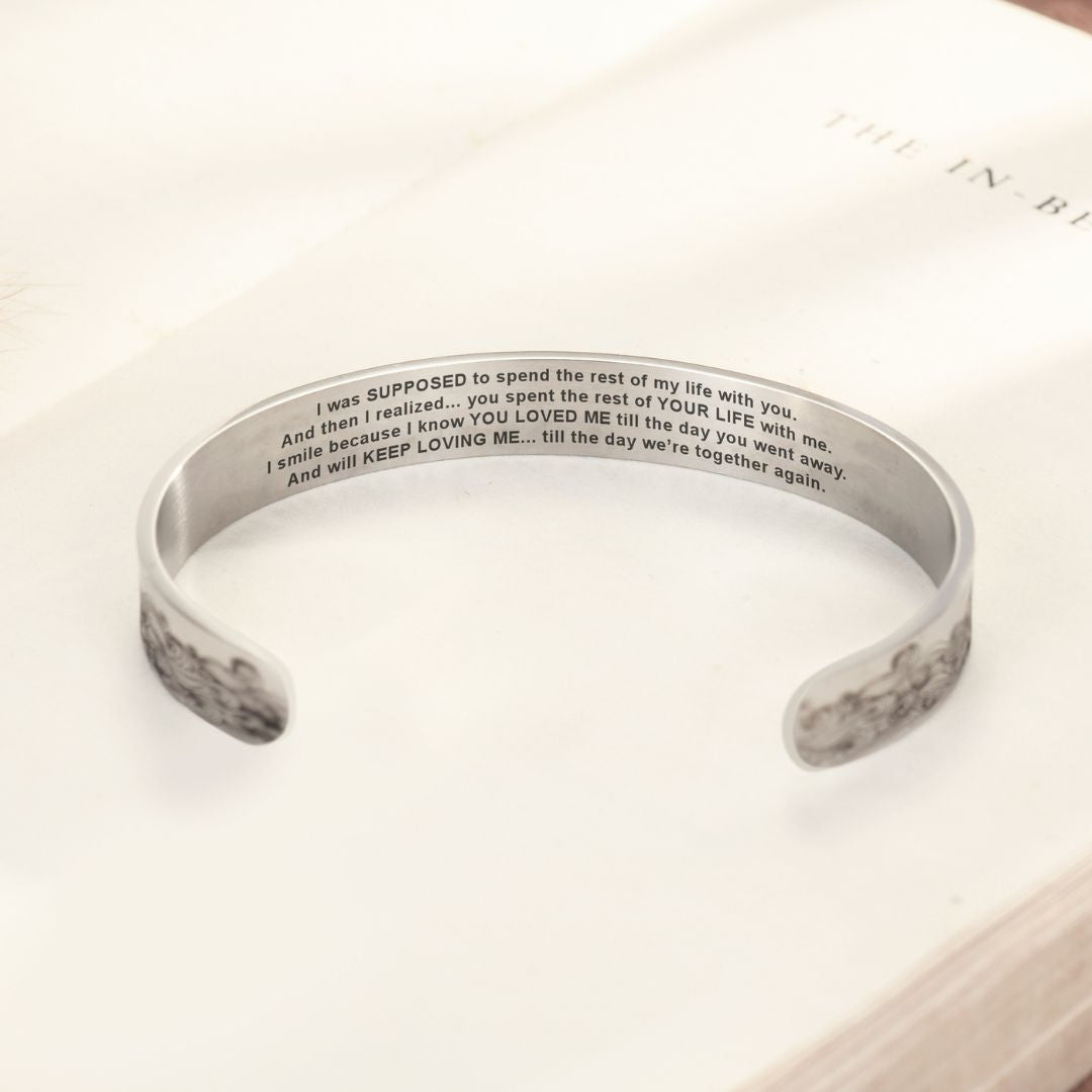 To My Husband In Heaven Memorial Bracelet