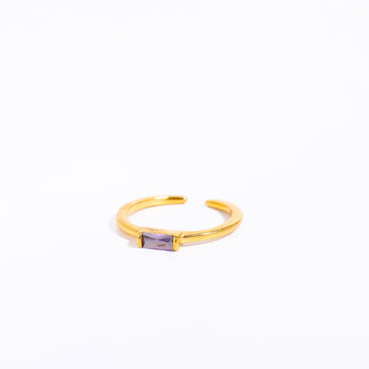 Baguette Birthstone Ring