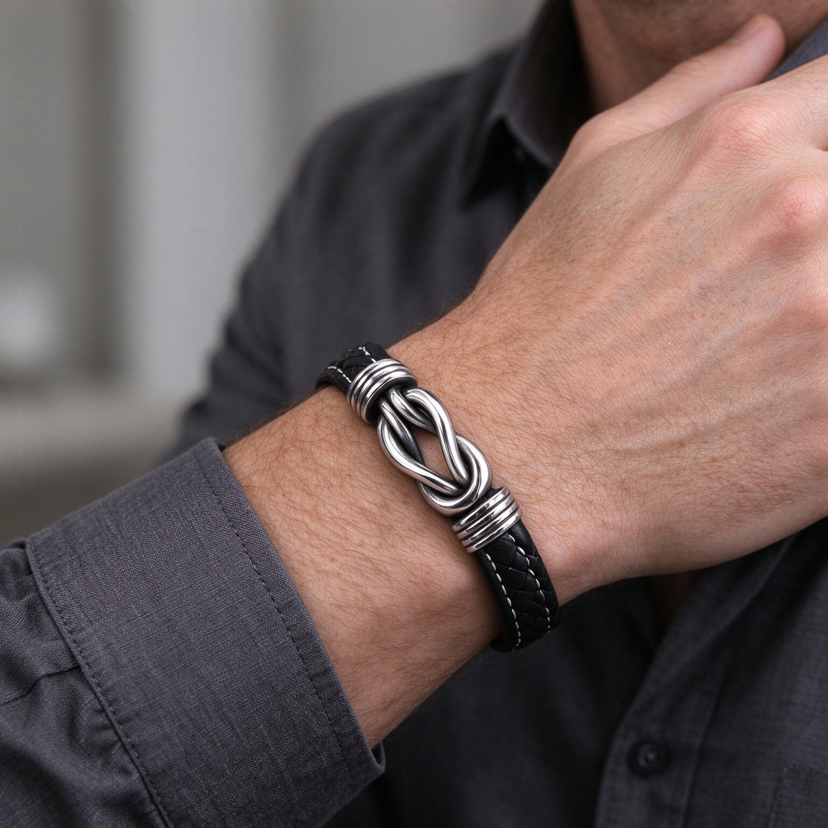 To My Man- Keep Me In Your Heart Infinity Custom Bracelet