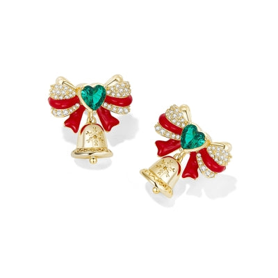 🎄CHRISTMAS HOT SALE❄ Exquisite bow bell earrings