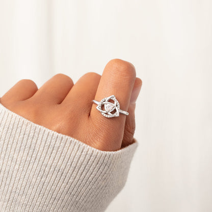 Always My Sister Forever My Friend Celtic Sisters Knot Ring