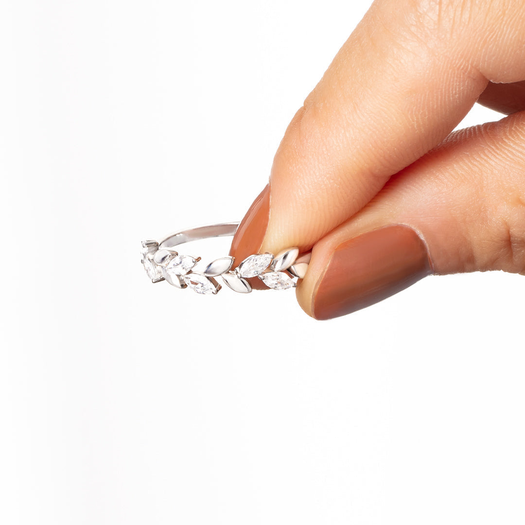 Be-Leaf In Yourself Leaf Branch Ring
