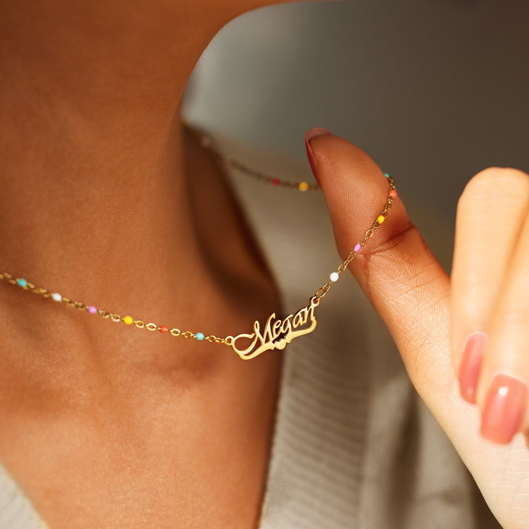 I Choose You Name Necklace