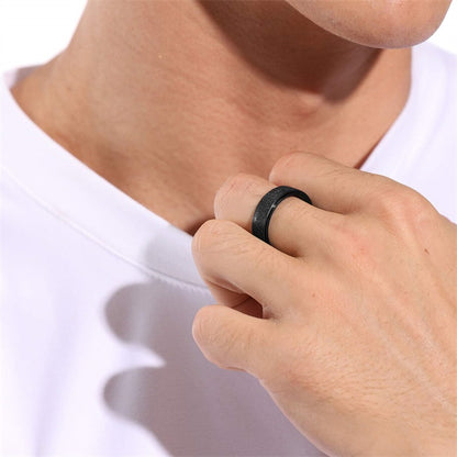 Frosted Stress Relief Spinner Ring
