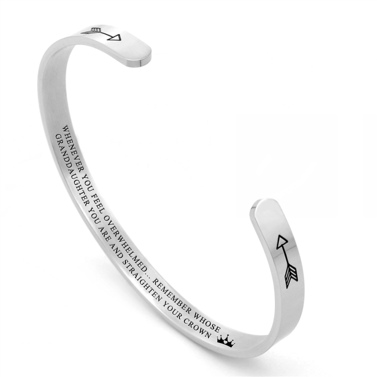For Daughter - Whenever You Feel Overwhelmed...Crown Bracelet