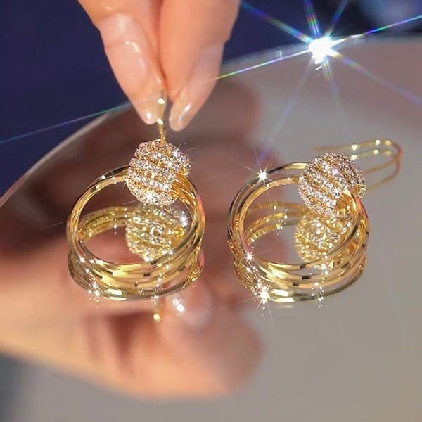 💫SPARKLING CIRCLE EARRINGS