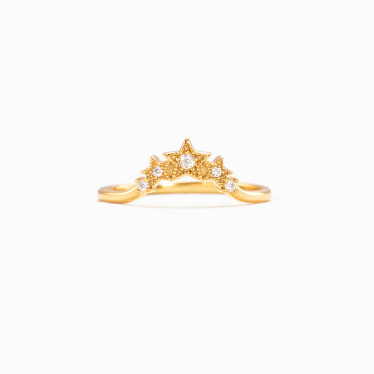 Si-Star Crown Of Stars Ring