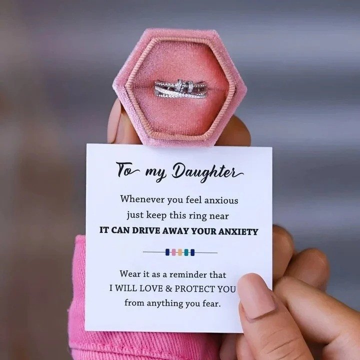 For Daughter- Drive Away Your Anxiety Fidget Rings💕
