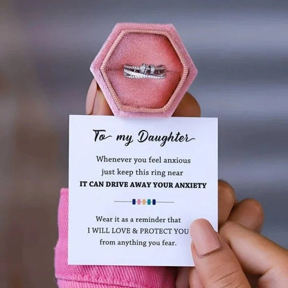 For Daughter- Drive Away Your Anxiety Fidget Rings💕