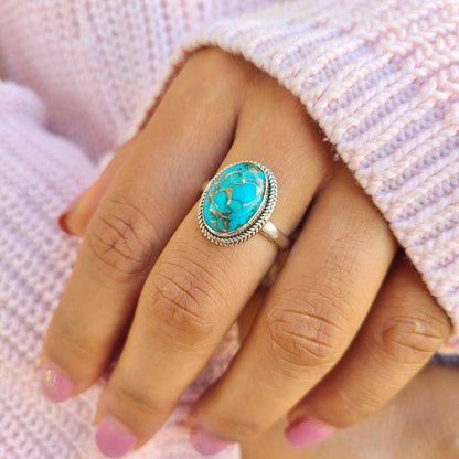 Gorgeous Boho Turquoise Ring
