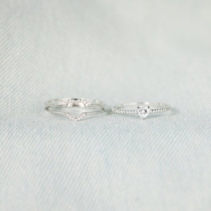 For Granddaughter - You Are Always In Mine Layered Heart S925 Ring