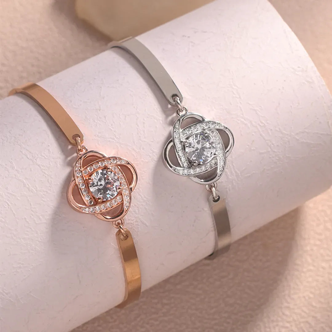 FOR FRIEND - I LOVE YOU DIAMOND KNOT BRACELET