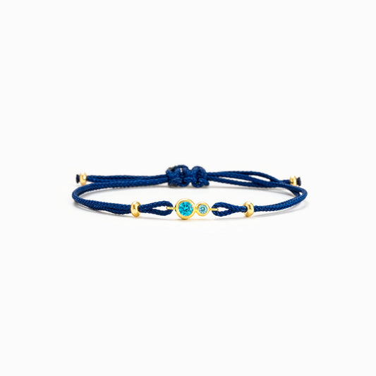 Grandma&Granddaughter Special Link Two Birthstones Bezel Set Bracelet