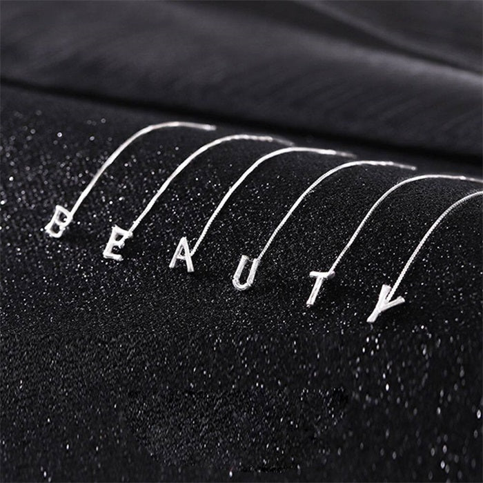 Fashion Shiny Alphabet Earrings