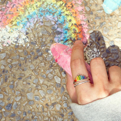 Granddaughter Rainbow Ring