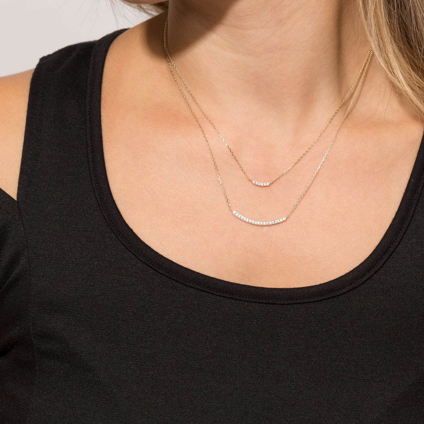 Simple Double Layer Necklace
