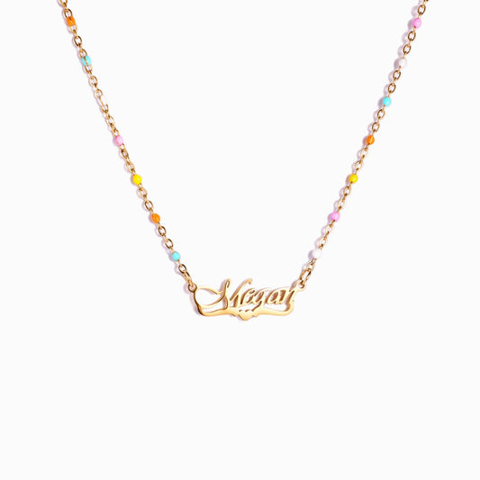 I Choose You Name Necklace