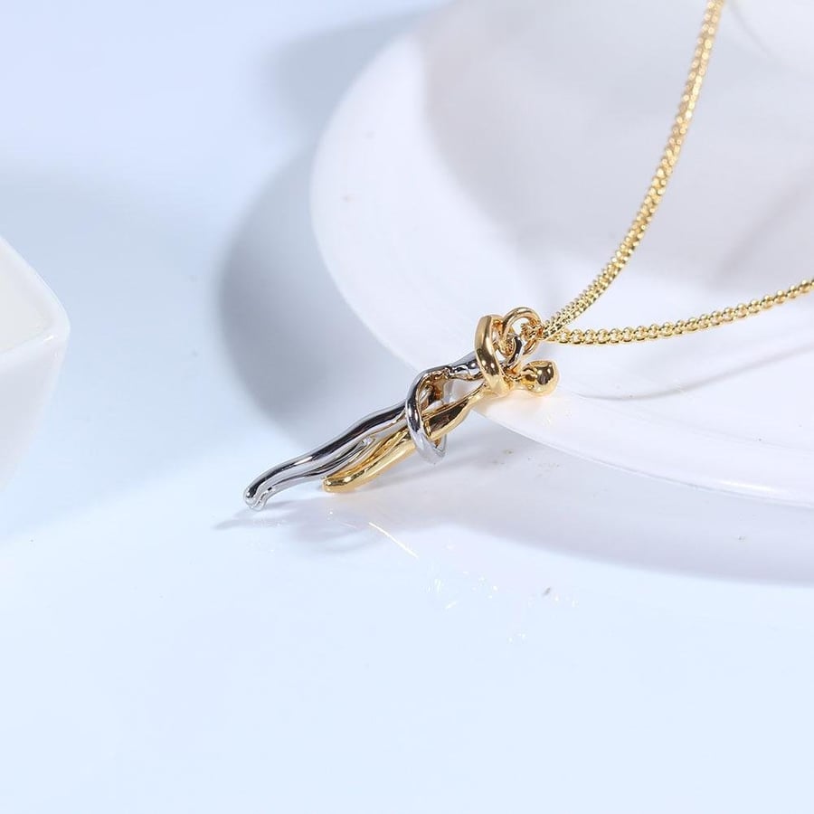 Unity Hug Couple Necklace