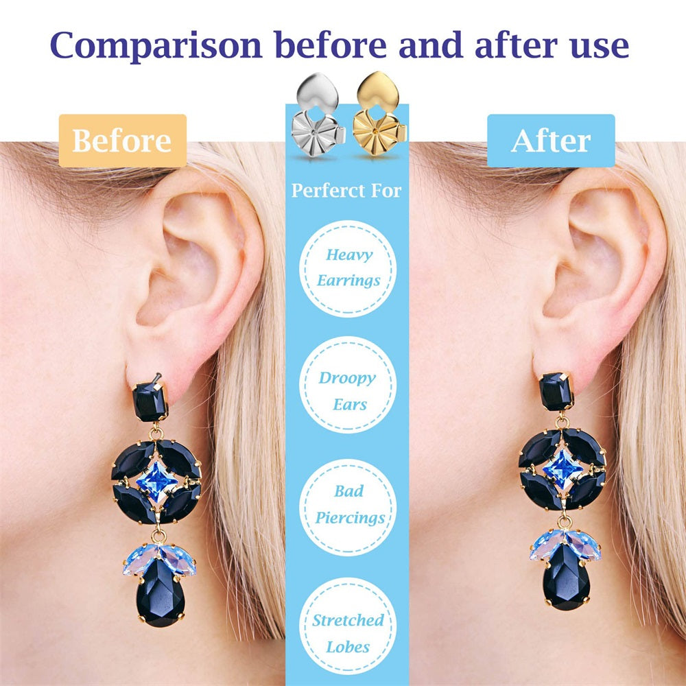 Magic Earring Back Lifters For Stretched Earlobes
