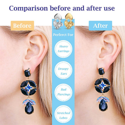 Magic Earring Back Lifters For Stretched Earlobes
