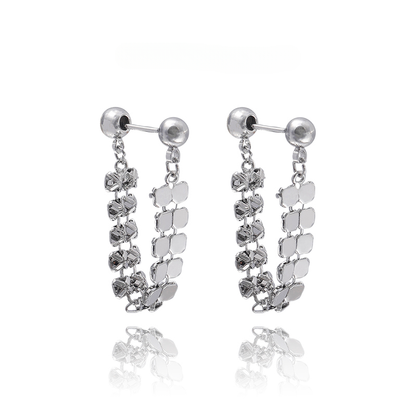 Chain Huggie Hoop Earrings