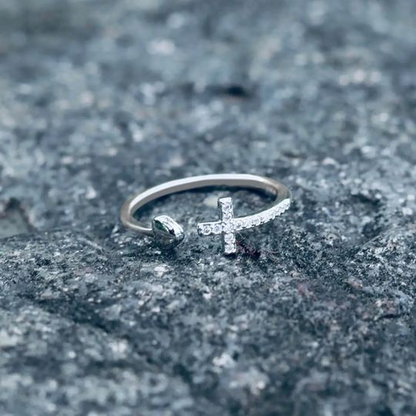 To My Daughter Pray Through It Heart And Cross Ring