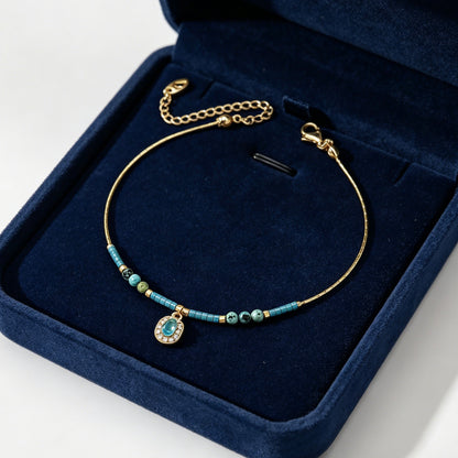 Mint Mambo — Minimalist Diamond Bead Chain