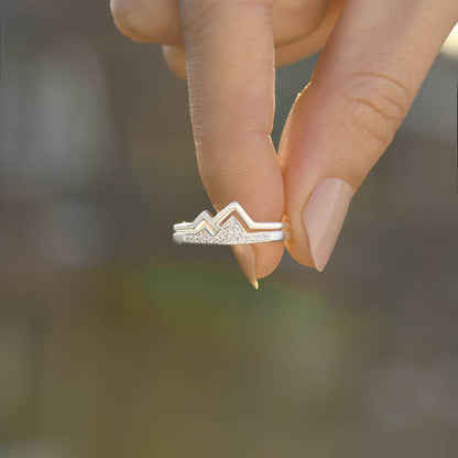To My Daughter The Climb Pave Mountain Ring