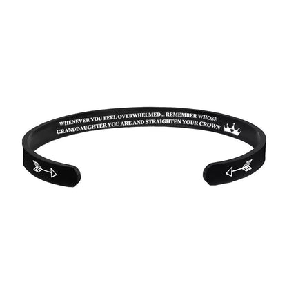 For Daughter - Whenever You Feel Overwhelmed...Crown Bracelet