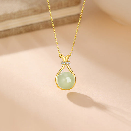 High-end Elegant Lucky Bag Clavicle Pendant Necklace