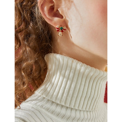 🎄CHRISTMAS HOT SALE❄ Exquisite bow bell earrings