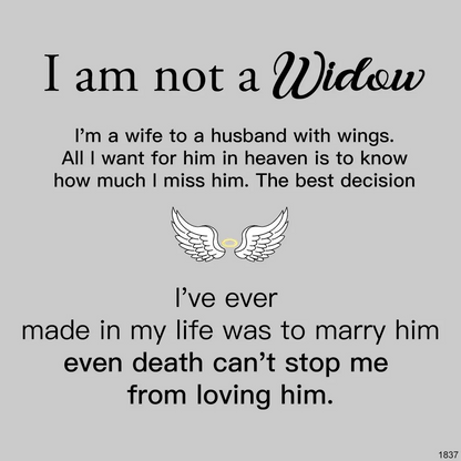 For Memorial- I'm a Wife to a Husband Custom Birthstone Cross Ring